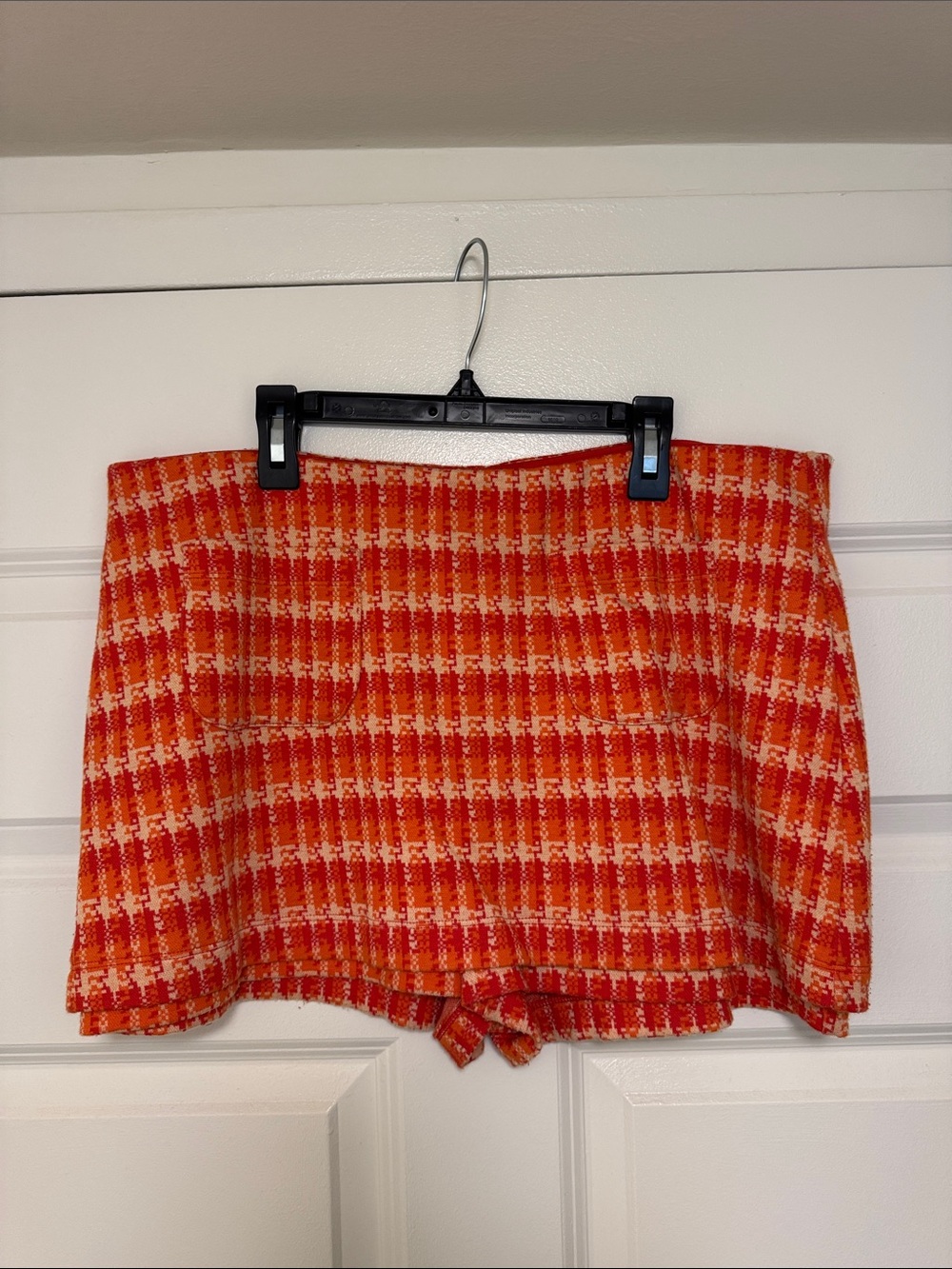 Orange Plaid Women's Skort